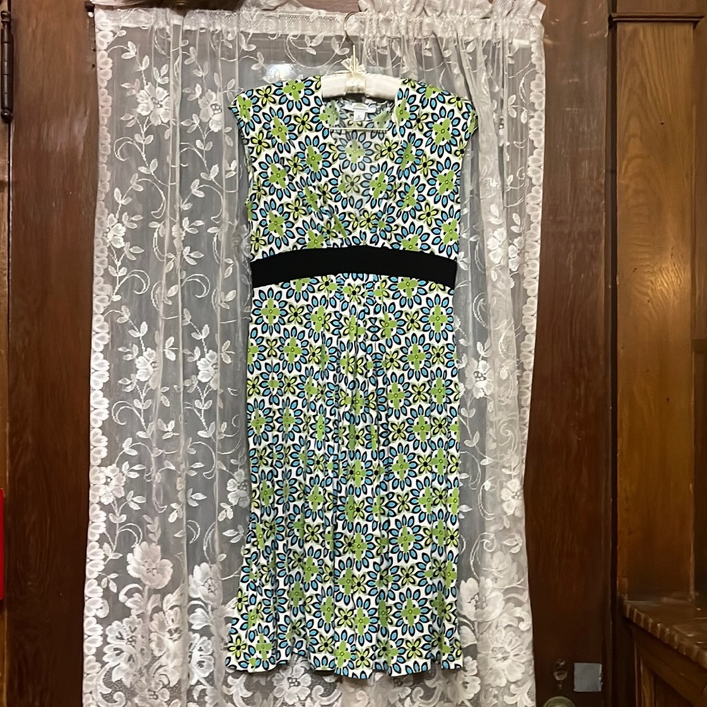 Dress barn  flower dress like new size 6 to big on me as I am usually a size 4